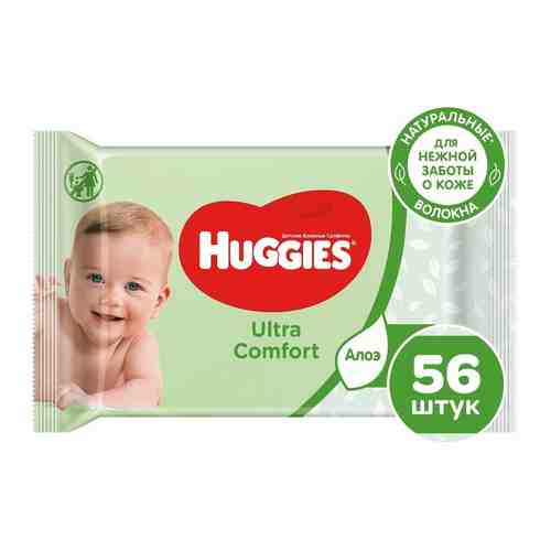 Салфетки влажные Huggies Ultra Comfort детские 56шт арт. 1010802