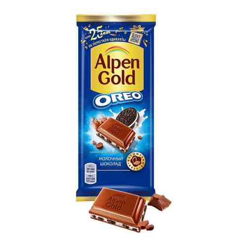 Шоколад Alpen Gold С шоколадной начинкой и кусочками печенья 90г арт. 1086510