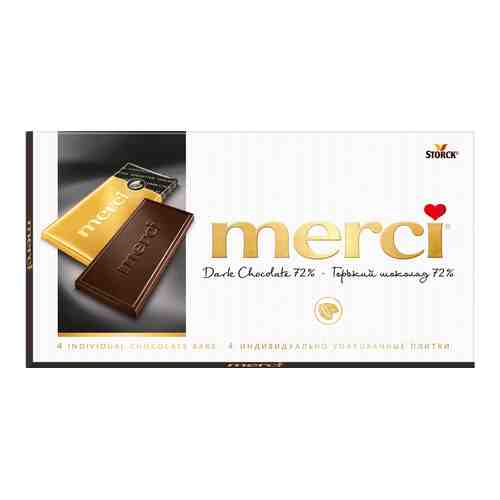 Шоколад Merci Горький 72% 100г арт. 305385