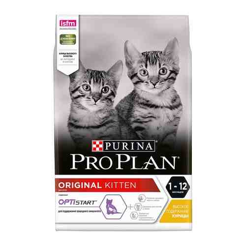 Сухой корм для котят Purina Pro Plan Optistart Original Kitten с курицей 3кг арт. 860433