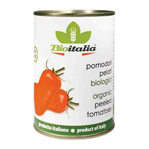 Томаты Bioitalia очищенные резаные в томатном соке 400г арт. 431751