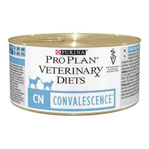 Влажный корм для кошек и собак Pro Plan Veterinary Diets CN Convalescence при выздоровлении 195г (упаковка 24 шт.) арт. 877595pack