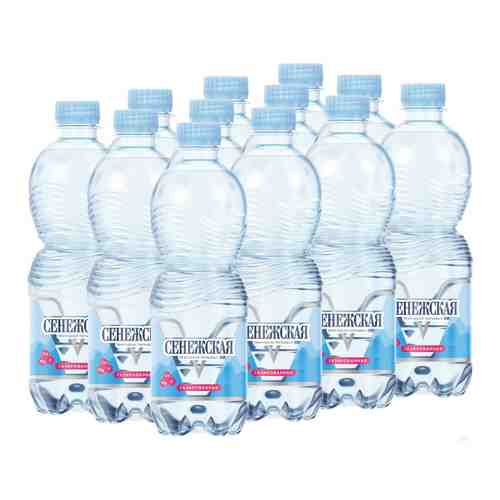 Вода Сенежская природная питьевая газированная 500мл (упаковка 12 шт.) арт. 317831pack