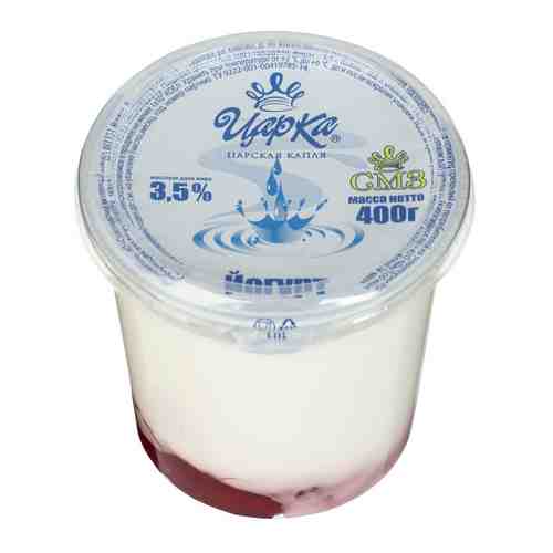 Йогурт ЦарКа Персик Маракуйя 3.5% 400г арт. 375981
