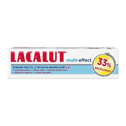 Зубная паста Lacalut multi-effect с мульти-формулой 5в1 100мл арт. 1179937