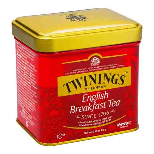 Чай черный Twinings English Breakfast 100г арт. 304466