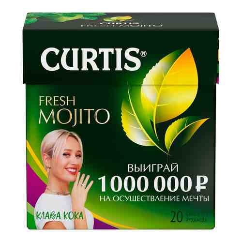 Чай зеленый Curtis Fresh Mojito 20*1.7г арт. 308773