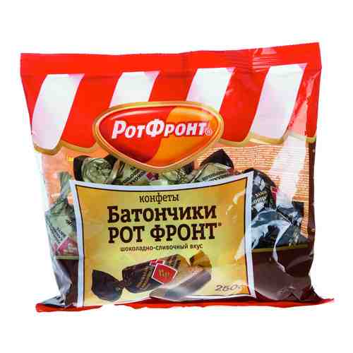 Конфеты Рот Фронт Батончики шоколадно-сливочный вкус 250г арт. 305648
