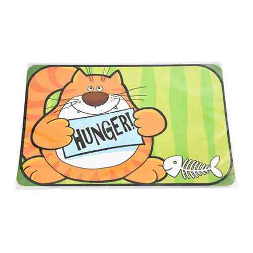 Коврик под миску Homepet Most hungry cat 28*43см арт. 1187670