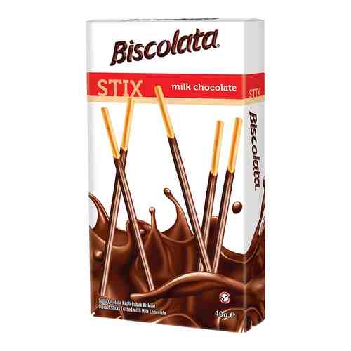Палочки бисквитные Biscilata в молочном шоколаде 40г арт. 1119929