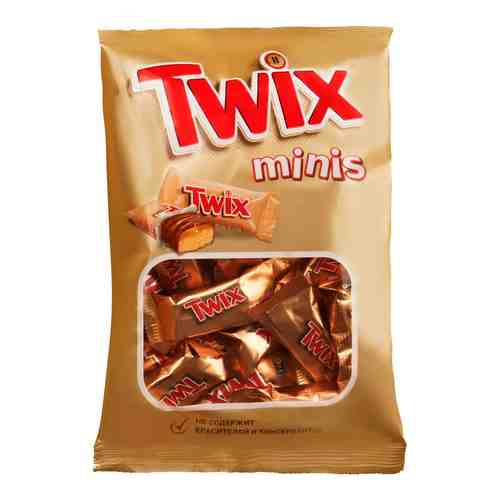 Печенье песочное Twix Minis с карамелью и шоколадом 20шт*9.2г арт. 311301